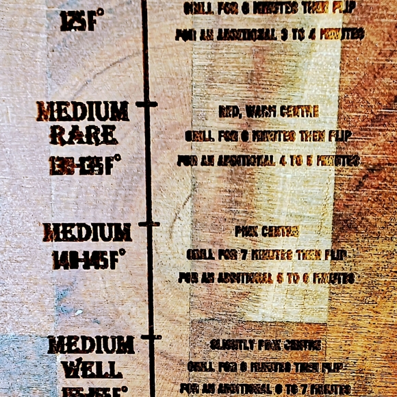 Custom Laser engraved end grain cutting board - Picture 7 of 7